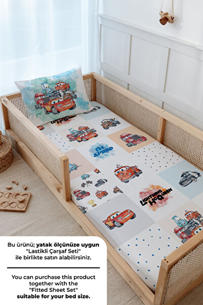 Tuğba Kuğu Montessori Nevresim Takımı (100x200) - Cartoon Serisi - Şimşek Mcquenn Patchwork