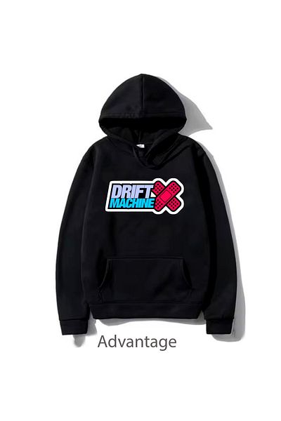 JDM Унисекс суитшърт с качулка JDM Motorsport Drift Printed - черен - код 94423