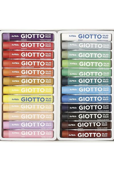 Giotto Olıo Maxi Oil Pastel Paint (cylinder) 24 pcs
