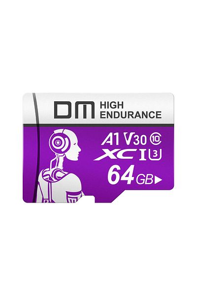 DM بطاقة ذاكرة Micro SD بسعة 64 جيجابايت Klas 10 A1 V30 بسرعة 95 ميجابايت/ثانية