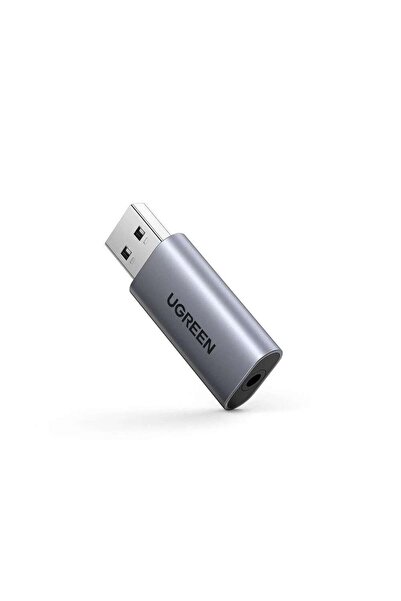 Ugreen Κάρτα Ήχου USB CM383, 1 x Υποδοχή 3.5mm, Γκρι