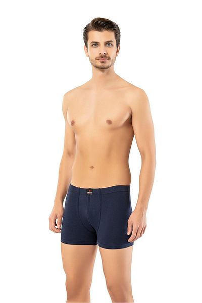 ERDEM İÇ GİYİM Erdem Navy Blue Short Look Slim Fit Boxer 1420