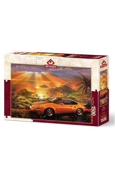 Art Puzzle Yellow Porsche 1500 Piece Puzzle