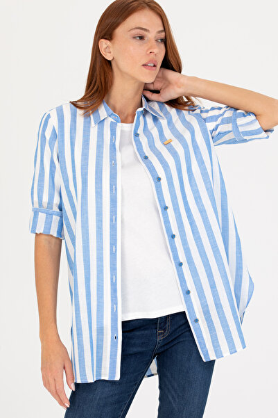 U.S. Polo Assn. Γυναικείο μακρυμάνικο πουκάμισο Saks 50264441-VR045