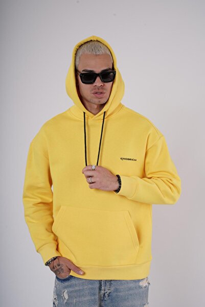 Butik TREND US - Unisex φούτερ 3 νημάτων με κουκούλα, τσέπες καγκουρό και λεπτομέρειες εκτύπωσης