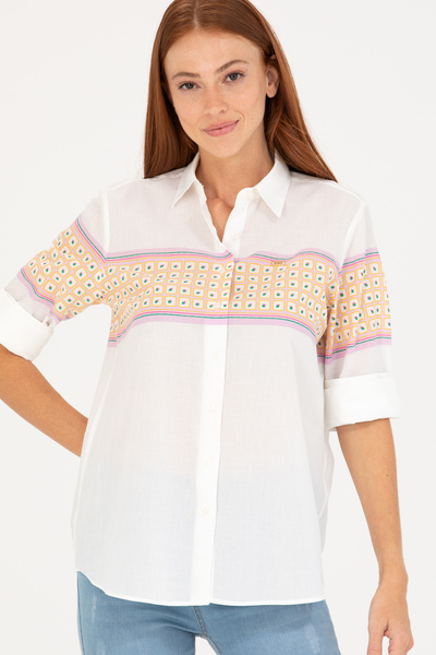 U.S. Polo Assn. Cămașă cu mânecă lungă Magnolia pentru femei 50264898 -VR211