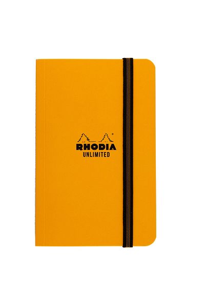 Rhodia Orange Lined Unlimited Notebook - 9x14, Model118059c
