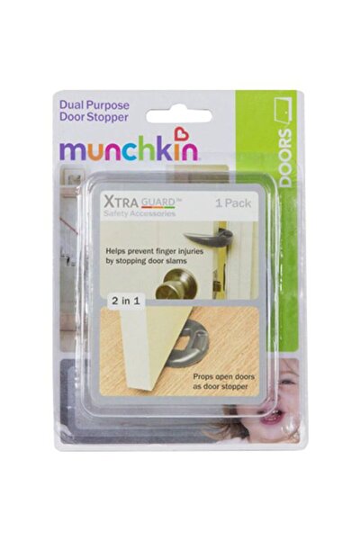 Munchkin مانع غلق الباب متعدد الاستخدامات اكسترا جارد من مونشكين رماديMunchki...