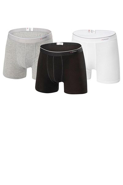 ERDEM İÇ GİYİM Erdem Μαύρο-άσπρο-γκρι 3 τεμαχίων Basic Boxer 1491