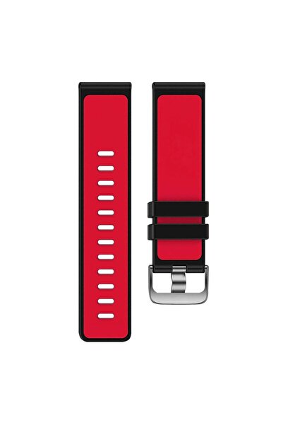 Juo Sports Akıllı Saat Yedek Kordon Siyah - Kırmızı