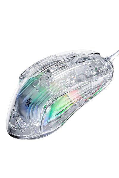 Aula S80 7200dpı 7 Tuşlu Rgb Şeffaf Optik Oyuncu Gaming Mouse