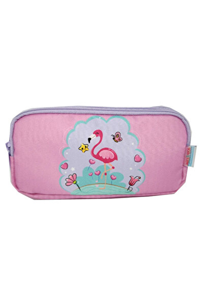 KAUKKO Kids&love 3 Bölmeli Kalem Çantası Layer Flamingo L8112