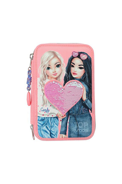 Top Model حافظة أقلام رصاص ثلاثية من TOPModel مع صفوف قابلة للعكس