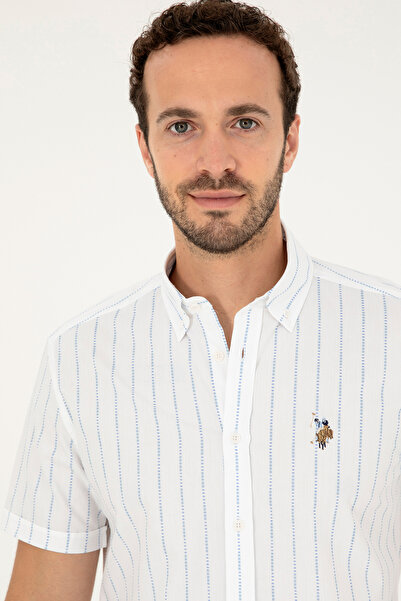 U.S. Polo Assn. Erkek Açık Mavi Kısa Kollu Gömlek 50283801-VR003