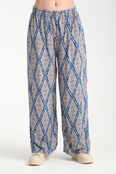 Rodi Pantaloni de damă din viscoză 1064 - cu modele și drapaj