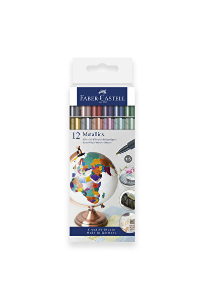Faber Castell Faber-castell Metalik Markör Kalem 12li Set 5040160713000