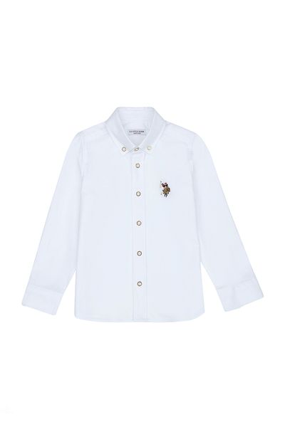 U.S. Polo Assn. Πουκάμισο για αγόρι - Λευκό, μακρυμάνικο, Basic Model50271303-vr013