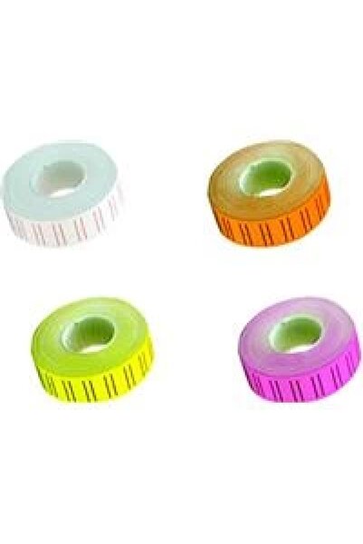 Tanex 12x21 Motex Fosforlu Pembe Fiyat Etiketi (1 RULO)