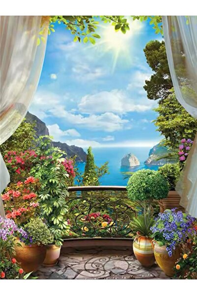 OZN AKSESUAR Hı Stone 5d Elmas Boncuk Taş Işleme Mozaik Goblen Kit 50x40cm gc89224