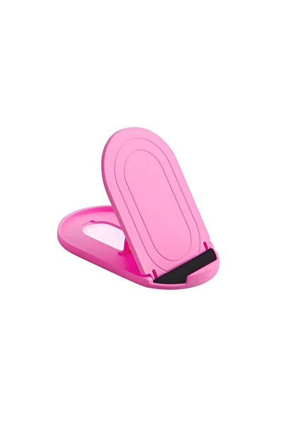 OEM Juo Katlanır Masaüstü Telefon Tutucu Stand Pembe