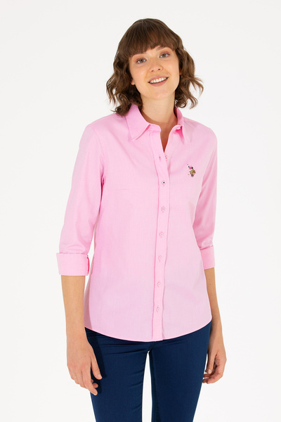 U.S. Polo Assn. Γυναικείο πουκάμισο Magnolia με μακριά μανίκια, βασικό μοντέλ...