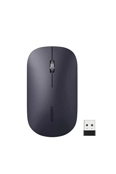 Ugreen 2.4ghz Sessiz Tuşlu Kablosuz Optik Mouse Siyah