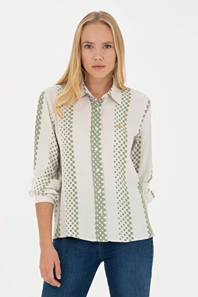 U.S. Polo Assn. Kadın Taş Uzun Kollu Gömlek 50271645-VR049