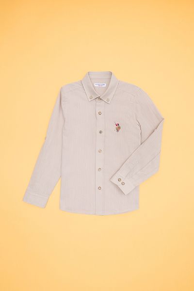 U.S. Polo Assn. Boy's Stone Long Sleeve Shirt 50270487 -Vr049