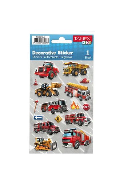Tanex Truck Series Kids Tnx-25040 Decorative Labels - 1 Piece