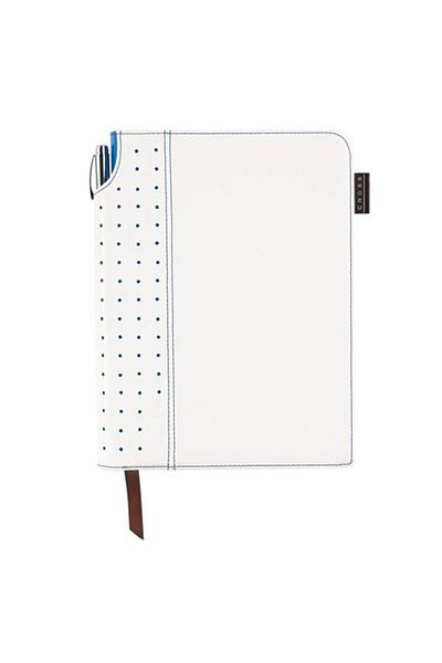 Cross دفتر ملاحظات مخطط باللون الأبيض والأزرق صغير الحجم - Ac236-6s