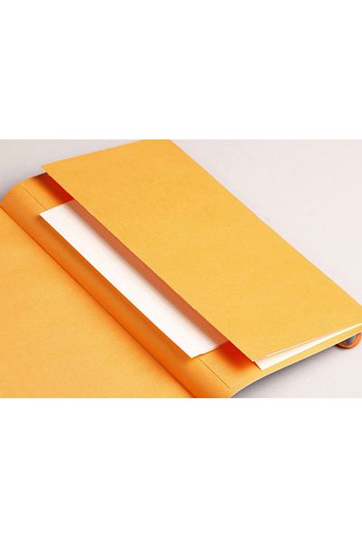 Rhodia A5 Lined Soft Cover Nacarat Notebook -117371c