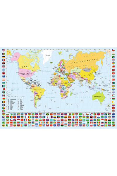 Anatolian Puzzle Anatolian 260 Parça Dünya Haritası 3319