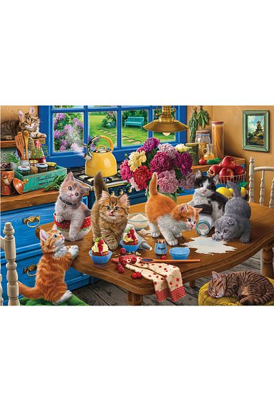 Anatolian Puzzle 1000 Pieces Kitchen Cats 1114