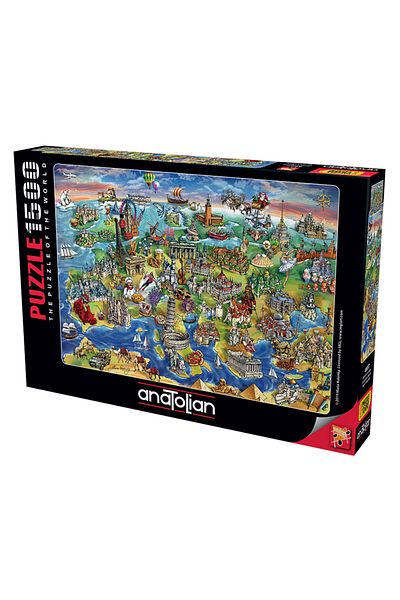 Anatolian Puzzle 1500 Pieces Map of Europe 4557