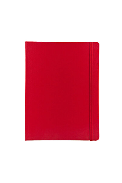Fabio Ricci Yandan Lastikli A6 Kırmızı Kareli Defter
