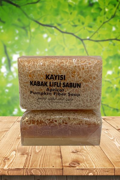 Nursima Natural Pumpkin Fiber Apricot Soap 100 Gr