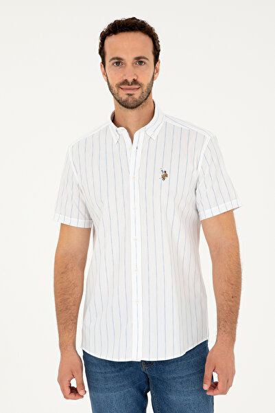 U.S. Polo Assn. Erkek Açık Mavi Kısa Kollu Gömlek 50283801-VR003