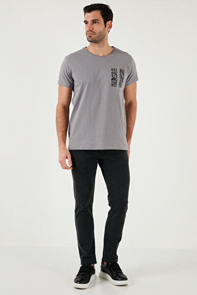 Buratti Велосипедна комір 100% бавовна Slim Fit T Shirt Чоловіча футболка 541QUINT