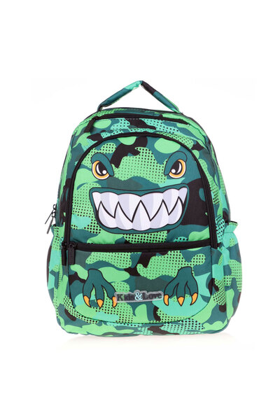 KAUKKO Kids&love Sırt Çantası Square Dınosaur L5121