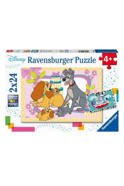 RAVENSBURGER 2x24 Parça Puzzle Walt Disney Favori Hayvanlar 050871