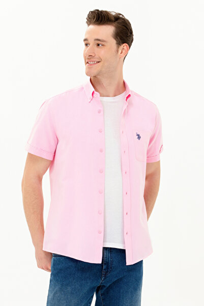 U.S. Polo Assn. Ανδρικό κοντομάνικο πουκάμισο Magnolia 50262942-VR211