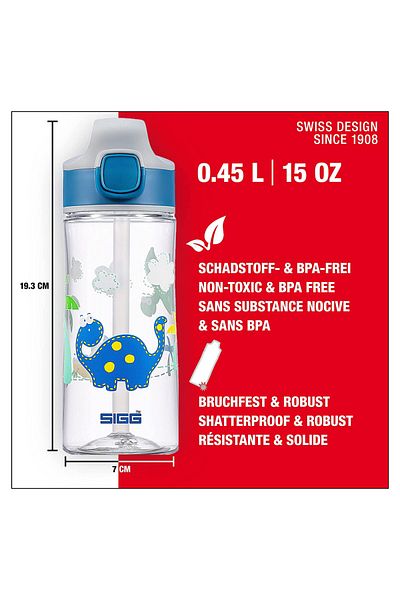 SIGG Miracle Dinosaur Friend 450ml Water Bottle 8731.90