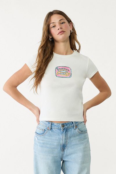 Stradivarius Printed fitted T-shirt