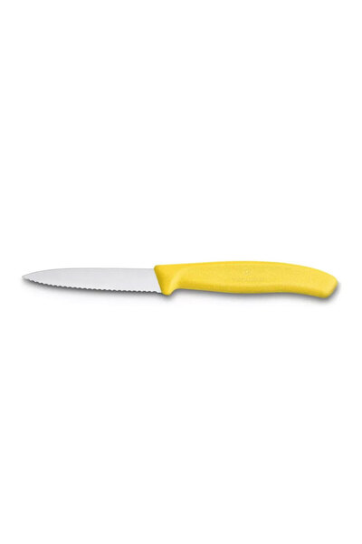 Victorinox 6.7636.L118 8cm Sarı Tırtıklı Soyma Bıçağı