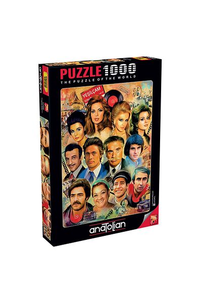 Anatolian Puzzle 1000 قطعة نجوم الخشب الأخضر 1155