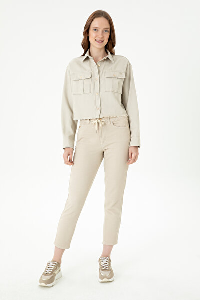 U.S. Polo Assn. Women's Stone Long Sleeve Shirt 50271427 -Vr049