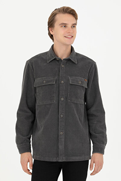 U.S. Polo Assn. Чорна чоловіча сорочка з довгими рукавами - 50272723-VR006