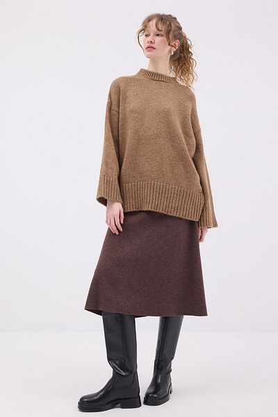 Addax Crew Neck Basic Knitwear Sweater K2920-A5