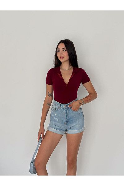 Touz Moda Bluză de bază Crop
