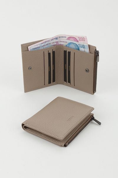 Fossil Boxed Genuine Leather Mink Women's Hand Portfolio Card Holder Wallet